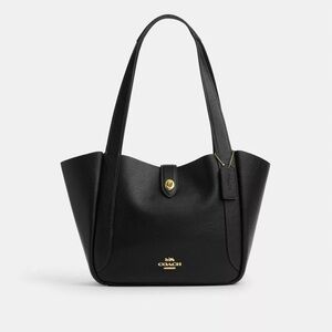 Coach Hadley Turnlock Leather Tote Bag